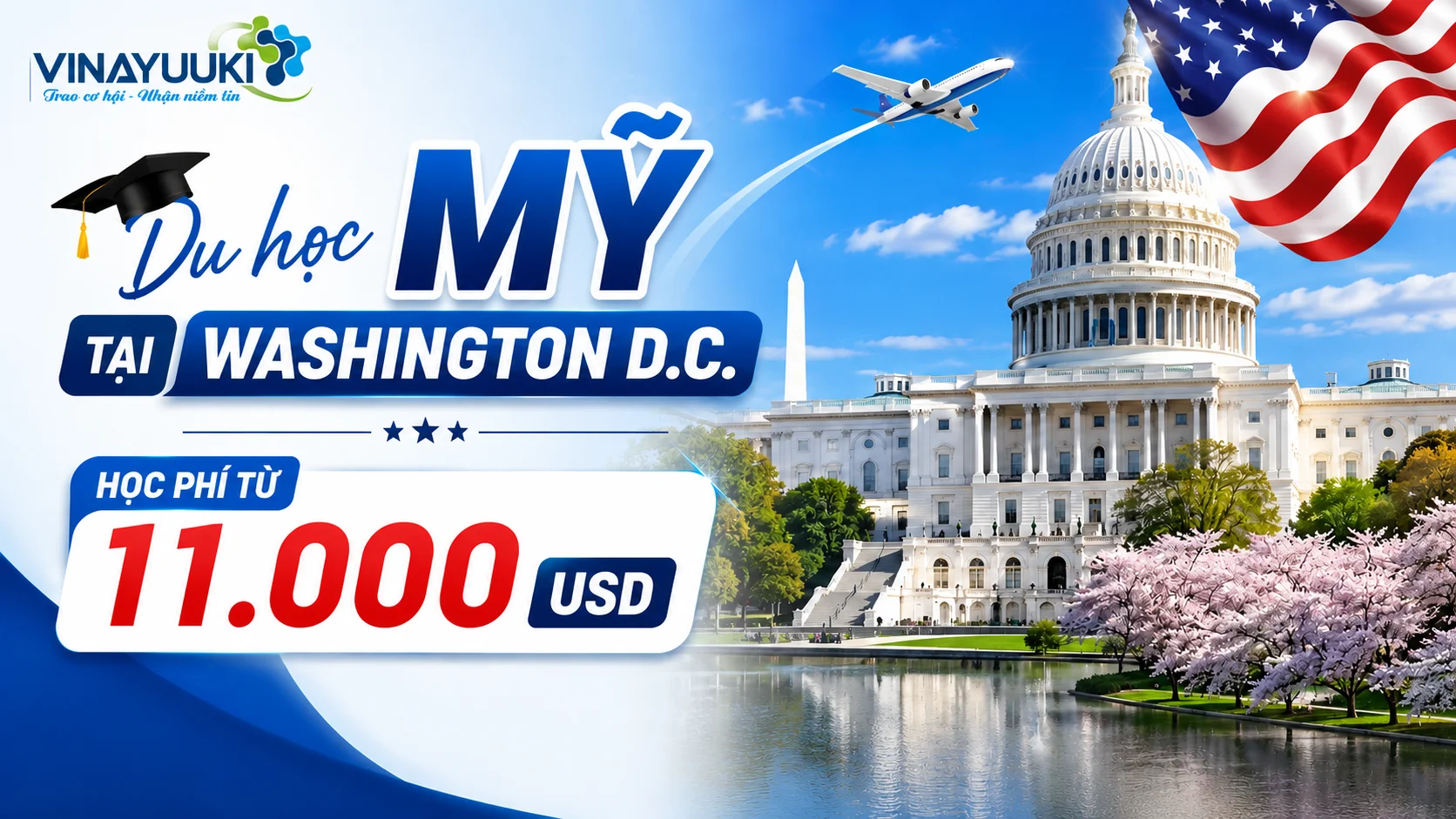 Du học Mỹ tại Washington D.C.: Học phí từ 11.000 USD | VINAYUUKI